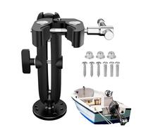 Rrlihjgu Soporte de montaje de motor de arrastre | Estabilizador de varilla de aluminio para motor, soporte antivibración ajustable de 360 grados para kayak, y