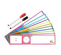 Rrlihjgu Tabla de planificación para niños, diagrama visual de horario para niños, diagrama de rutina de hora de acostarse, planificador de pared con 12 tarjetas. Crea ayudas visuales y cuida buenos