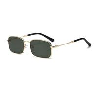 RRNTTTM 1/3 piezas Gafas de sol clásicas de metal, gafas de sol de moda para hombre y mujer, gafas de sol para deportes al aire libre, resistentes a los rayos UV, gafas de lujo UV400, verde dorado