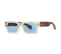 RRNTTTM Gafas de sol clásicas con remaches para hombre y mujer, gafas de moda para hombre, gafas de sol punk, gafas de pesca retro, UV400, WM2346, C4