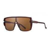 RRNTTTM Gafas de sol de gran tamaño de diseñador de lujo para mujer y hombre, gafas de sol de tendencia, gafas deportivas vintage de moda para exteriores, protección UV400 (té).