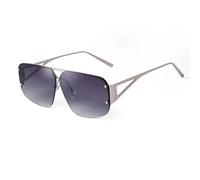RRNTTTM Gafas de sol de metal de gran tamaño para mujer y hombre, sin montura, UV400 (2)