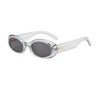 RRNTTTM Gafas de sol ovaladas retro polarizadas para mujer con protección UV400 - Montura pequeña, ideales para la playa y actividades al aire libre. Modelo C6.