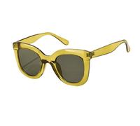 RRNTTTM Gafas de sol ovaladas vintage para mujer, gafas de sol de diseñador para hombre, gafas de conducción UV400, gafas clásicas marrones y negras, verde, una