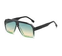 RRNTTTM Gafas de sol para mujer, montura de doble color, para hombre, con protección UV400 (verde)
