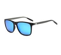 RRNTTTM Gafas de sol polarizadas de aluminio y magnesio, de metal, resistentes al viento, para ciclismo y motocicleta, con protección UV400, color azul, una