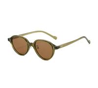 RRNTTTM Gafas de sol polarizadas delgadas y elegantes para mujer, estilo ovalado, con montura TAC, ideales para conducir. Gafas de sol ultraligeras y casuales para mujer, color verde té.