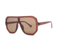 RRNTTTM Gafas de sol vintage de gran tamaño con montura de leopardo para mujer, gafas de sol para hombre, resistentes al viento, con protección UV400 (1)