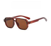 RRNTTTM Gafas de sol vintage de moda con montura pequeña para hombre y mujer, gafas de sol de lujo de diseñador para pesca, gafas de sol UV400 (té té)