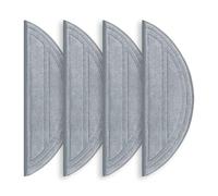 Rrochio 4 Paños para roborock Q10 S5, Accesorios Recambio para Robot Aspiradoras roborock Q10 S5+ Mopas de Fregona de Repuesto Originales Lavable