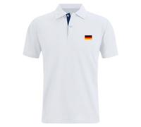 Rrongwn Camiseta de manga corta para hombre, diseño de bandera de Alemania, de algodón, para golf, tenis, camiseta elástica, estilo deportivo, informal, camiseta ligera de verano, Blanco, 3XL