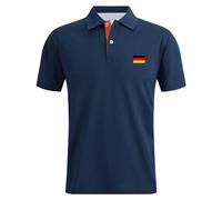 Rrongwn Camiseta de manga corta para hombre, diseño de bandera de Alemania, de algodón, para golf, tenis, camiseta elástica, estilo deportivo, informal, camiseta ligera de verano, marine, 3XL