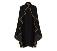 Rrongwn Capa renacentista para hombre y mujer, disfraz de mago medieval, ropa vikinga, cosplay, capa de vampiro, básica, cuello alto, capa con capucha, Halloween, carnaval, Oktoberfest, abrigo largo