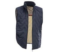 Rrongwn Chaleco Softshell para hombre, sin mangas, chaqueta de ocio, con forro, chaleco de invierno, chaleco térmico, chaleco de forro polar, cálido interior de felpa para hombre, cuello alto, chaleco