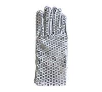 Rrongwn Guantes de lentejuelas para mujer, guantes de rendimiento, guantes de concierto de Michael Jackson, guantes brillantes, guantes de hip hop, carnaval, cosplay, disfraz de los años 80, plata,