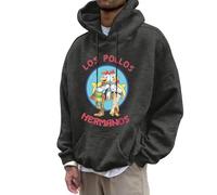 Rrongwn Los Pollos Sudadera con capucha para hombre Breaking-Bad Hoodie Sweatshirt de invierno oversized con capucha, sudadera de invierno de manga larga, sudadera para exterior, sudadera con capucha