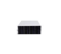RROYJJ Chasis de servidor de montaje en rack 4U con mini-SAS HD SFF-8643 interfaz de 12 Gb/s 24 bahías de unidad SATA/SAS intercambiables en caliente (solo funda)