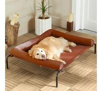 RRPETHOME Cama grande elevada y refrescante para perros, camas elevadas para perros grandes, cama para perros grandes, cama para perros grandes, a prueba de masticación, portátil, para mascotas, pies