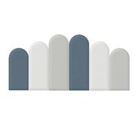 RRrawgff Adhesivos de Pared 3D anticolisión para niños, Panel de cabecero tamaño Queen, Acolchado Autoadhesivo para decoración de Pared para habitación Infantil (Color: Azul, Tamaño: 150 cm)