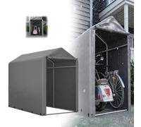 RRrawgff Cobertizo de Jardín Tienda de Almacenamiento, Cobertizo Impermeable de Almacenamiento, Cobertizo de Bicicletas, Tienda de Jardín Multiusos, Gris