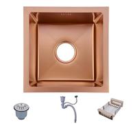 RRrawgff Fregadero de Acero Inoxidable de un Solo Seno con sifón y escurridor. Ideal para Cocina, apartamento, Hotel, Bar, fácil de Limpiar (78 x 43 x 21 cm).