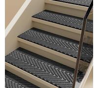 RRrawgff Peldaños de Alfombra Suave para escaleras, Alfombra Antideslizante de Seguridad para Interiores, alfombras para escaleras, protección para escalones, Almohadillas para escaleras para niños,