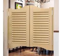 RRrawgff Puertas de Media Cintura para cafetería, Puerta giratoria, Puerta batiente con persianas, Puerta divisoria de Madera para Bar o Cocina, Puerta corrediza de tamaño Personalizado y Color dispo