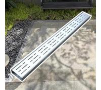 RRrawgff Tapa de desagüe de Canal de Acero Inoxidable 304, Rejilla de Drenaje Lineal para Exteriores e Interiores, colador de desagüe de Zanja de 15 cm (5 7/8") para Bloqueo de residuos, 15 cm de ANC