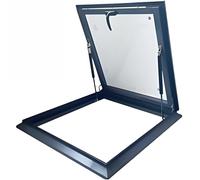 RRrawgff Ventanas de tragaluz para Techo de casa con película de protección Solar y Guantes, escotilla de Techo, tragaluz de Techo con Vidrio Reforzado, Ventana de Pozo de iluminación de Techo Plano
