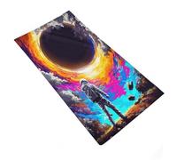 RRTYVFD Astronaut Facing A Colorful Black Hole Basics - Juego de toallas muy absorbentes, suaves, para playa y piscina, 35 x 73 cm