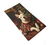RRTYVFD Bull Terrier in Sweater Dog by Fireplace - Juego de toallas de baño altamente absorbentes, suaves, calidad de hotel de lujo, 35 x 73 cm