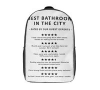 RRTYVFD Costa Amalfitana | Mochila escolar impresa en 3D para niños, mochila casual y moderna, gran capacidad, ideal para viajes y libros., Mejor sala de baño en la ciudad, 17"