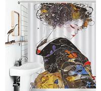 RRTYVFD Cultural Heritage - Cortinas de ducha de tela de poliéster impermeable a prueba de moho, para bañera, cabina de ducha, 143 x 180 cm