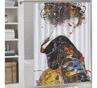 RRTYVFD Cultural Heritage Japan - Cortina de ducha antimoho, lavable, impermeable, para baño, remolque, de viaje, 163 x 180 cm