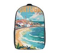 RRTYVFD Keelbilled Tucan Birds - Mochila escolar infantil para adolescentes, niñas, niños, mochila para libros, Faro Portugal Travel, 17"