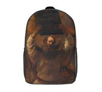 RRTYVFD Lindas bolsas de viaje impresas en 3D para dos caballeros en atuendo del siglo XVIII, mochila escolar para niños, mochila informal para exteriores, mochila informal para niñas, Moisés y los