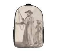 RRTYVFD Lindas bolsas de viaje impresas en 3D para dos caballeros en atuendo del siglo XVIII, mochila escolar para niños, mochila informal para exteriores, mochila informal para niñas, Hombre y niño