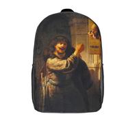 RRTYVFD Lindas bolsas de viaje impresas en 3D para dos caballeros en atuendo del siglo XVIII, mochila escolar para niños, mochila informal para exteriores, mochila informal para niñas, Samson