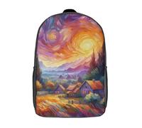 RRTYVFD Mochila con estampado en 3D, diseño de ramo de flores vibrantes, mochilas escolares para niños, mochilas de viaje, mochila ligera para niños y niñas, mochila escolar para estudiantes de