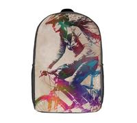 RRTYVFD Mochila de dragón rojo brillante con impresión 3D para niños, mochila escolar ligera para niños y niñas, para el almuerzo, Fiery Gaze of the Owl, 17"