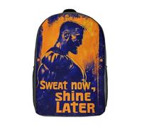 RRTYVFD Mochila escolar abstracta de panda impresa en 3D (bajo poli) para niños y niñas, estilo casual y moderno, ideal para la escuela o los viajes., Sudadera Now Shine Later, 17"