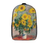 RRTYVFD Mochila escolar Alexander The Great, ideal para niños y niñas, perfecta para viajes y actividades al aire libre. Un imprescindible para el día., Bouquet Of Sunflowers, 17"