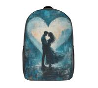 RRTYVFD Mochila escolar con estampado 3D Steampunk Seal Fisherman para niños, mochila para libros, mochila impermeable a la moda casual para niños, Ice Cold Love, 17"