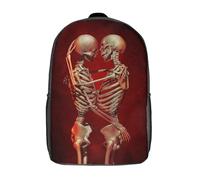 RRTYVFD Mochila escolar impresa en 3D para niños "Hasta que la muerte nos separa", bolsa de libros de gran capacidad para viajes, para niños, estudiantes y adultos, Till Death Do Us Part, 17"