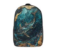 RRTYVFD Mochila escolar para niños con estampado en 3D, diseño de "El Romantismo de París" mochila informal para viajes, mochila de día grande para niños, Arte Eternal Wanderer Kintsugi, 17"