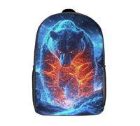 RRTYVFD Mochila escolar para niños, diseño abstracto cubista que representa el horizonte londinense y sus emblemáticos monumentos. Mochila impresa en 3D, ideal para viajes y ocio., Infernal Winter