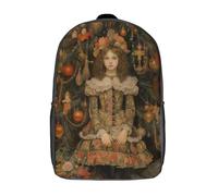 RRTYVFD Mochilas de cuento de hadas de calamar impresas en 3D para niños, mochila escolar de moda, mochila de viaje, mochila escolar para niños, estudiantes de primaria, Nutcracker Beauty Girl, 17"