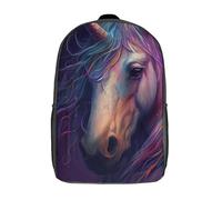 RRTYVFD Mochilas de espíritu del bosque, mochilas para niños, mochilas escolares, mochilas de viaje impresas en 3D, accesorios de moda, mochilas escolares impermeables para niños, Pintura de unicornio