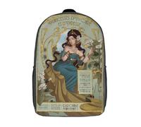 RRTYVFD Mystical Tree 10 Mochilas 3D impresas para niños, mochilas de ocio de moda, bonitas bolsas de viaje, mochilas de ocio al aire libre para niños y niñas, Ivory Princesses, 17"