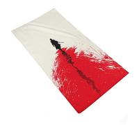 RRTYVFD Red Path Lone Warrior's Journey (1 pieza), absorbente, calidad hotelera de lujo, 35 x 73 cm